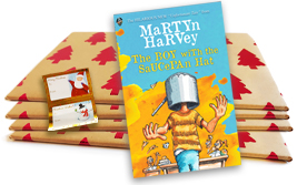 The Boy with the Saucepan Hat by Martyn Harvey pre-wrapped (Christmas Trees)